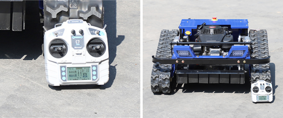 Ferngesteuerter Böschungsmäher Ferngesteuerter Böschungsmäher